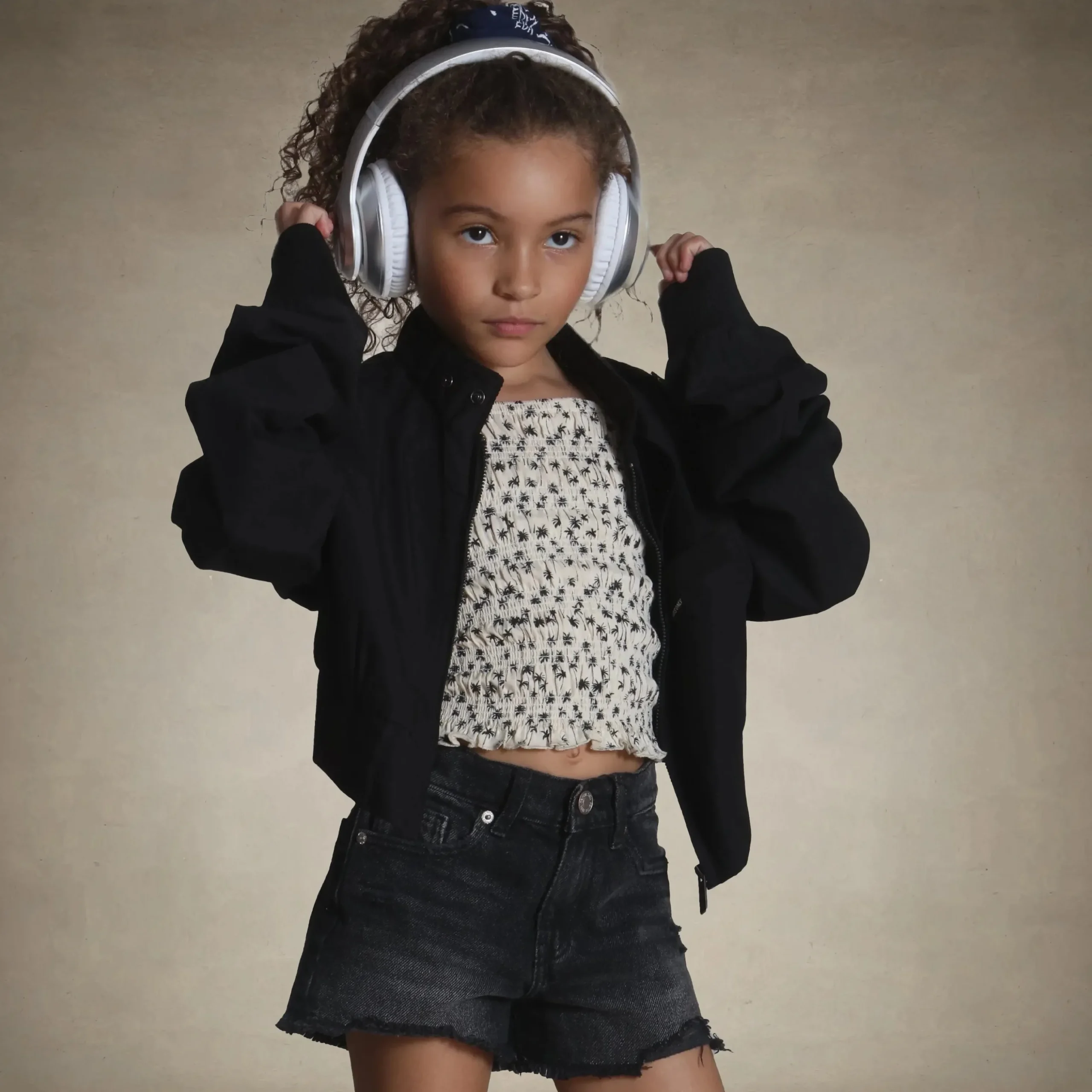 Sale Members Only Girl's Racer Jacket Black