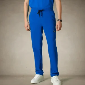 Clearance Members Only Hampton Open Bottom Scrub Pants Royal Blue