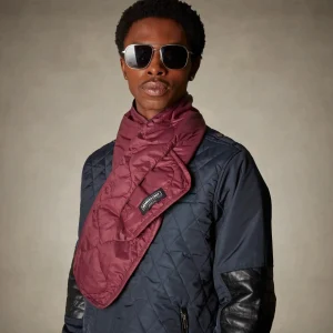 Fashion Members Only Quilted Scarf Burgundy