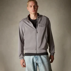 Discount Members Only Men's Athletic Club Jacket Grey
