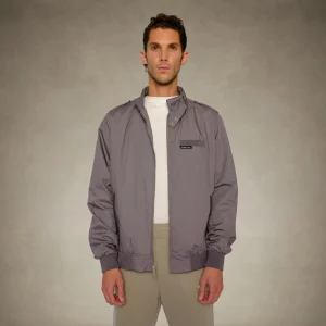 Hot Members Only Men's Big & Tall Classic Iconic Racer Jacket Grey