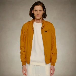 Fashion Members Only Men's Classic Iconic Racer Jacket Wheat