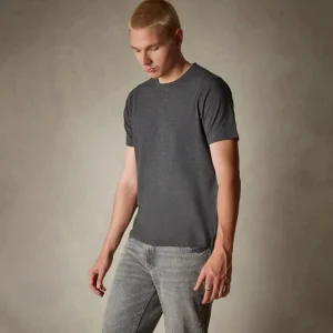 Fashion Members Only Men's Crew Neck T-Shirt Charcoal