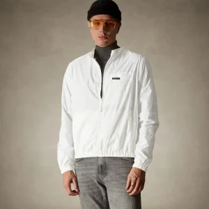 Fashion Members Only Men's Packable Windbreaker Jacket White