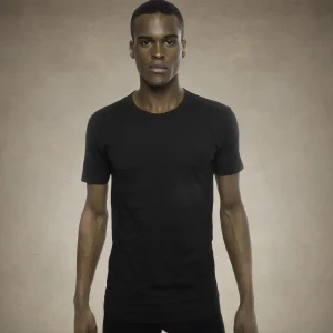 Outlet Members Only Men's 3PK Cotton Crew Neck T-Shirt - - FINAL SALE Black