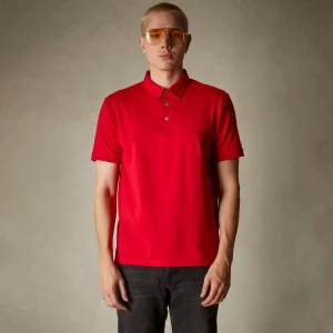 New Members Only Men's Polo Shirt Red