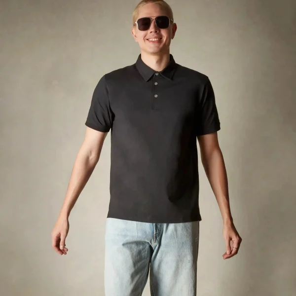 Hot Members Only Men's Polo Shirt Black