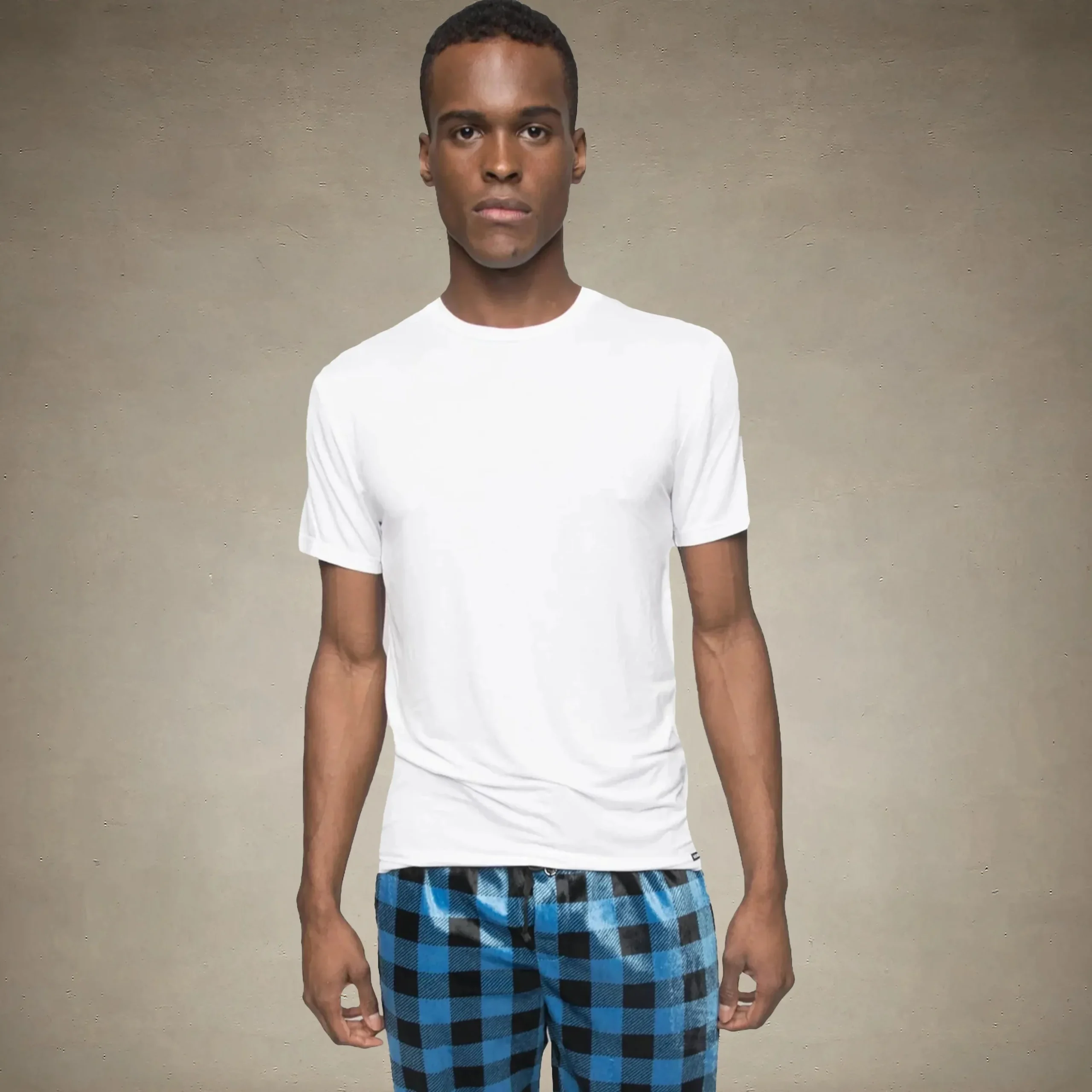 Hot Members Only Men's Short Sleeve Bamboo Rayon Sleep Shirt - - FINAL SALE White