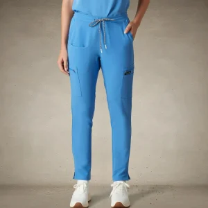 Fashion Members Only Reus Open Bottom Scrub Pants Ceil Blue