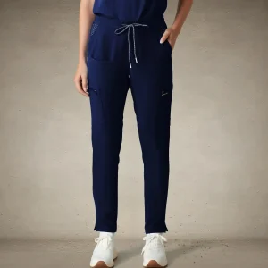 Clearance Members Only Reus Open Bottom Scrub Pants Navy