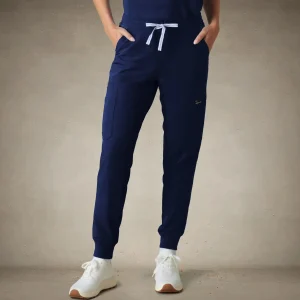 Sale Members Only Valencia Jogger Scrub Pants Navy