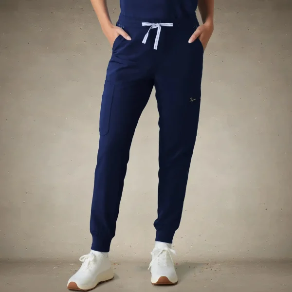 Sale Members Only Valencia Jogger Scrub Pants Navy