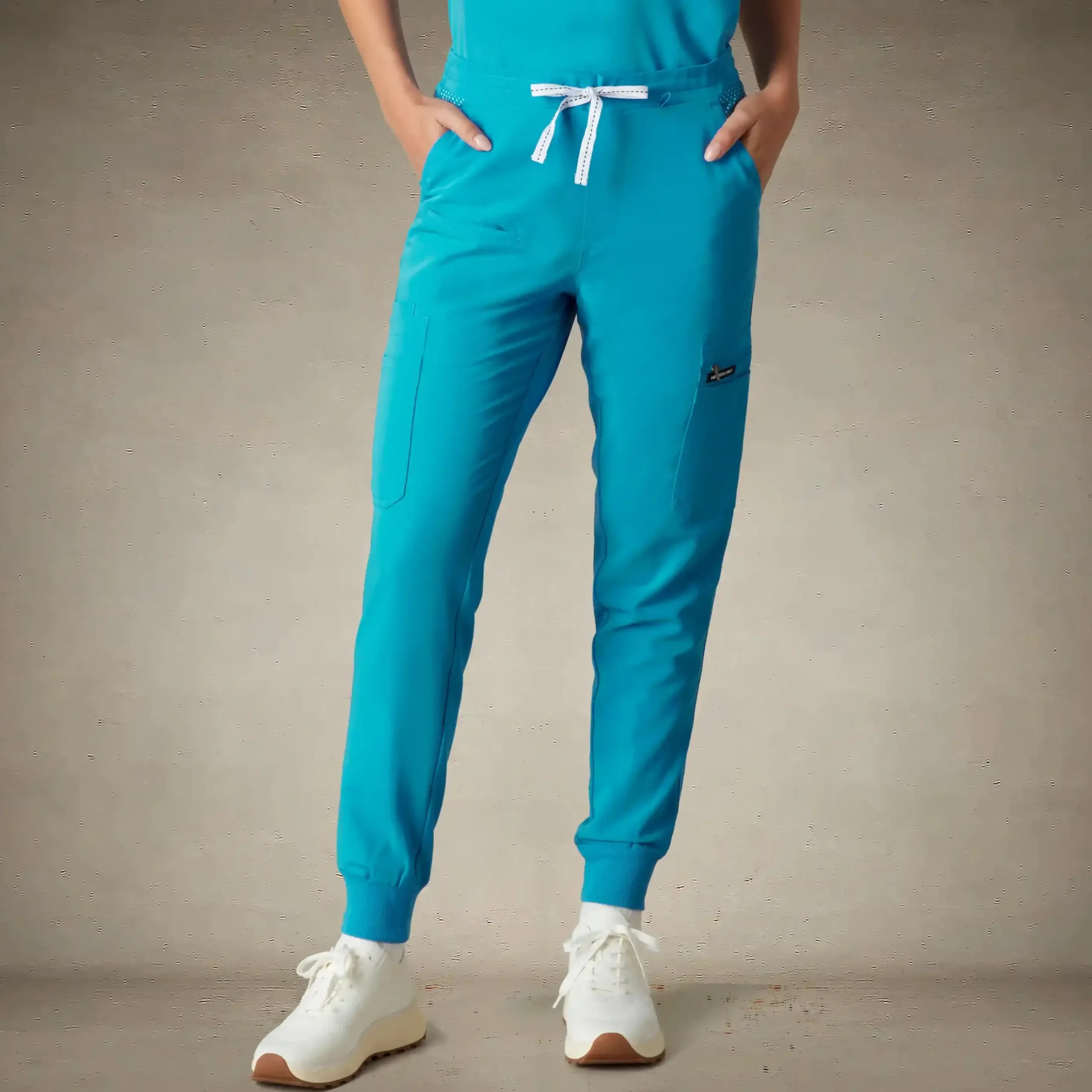 Fashion Members Only Valencia Jogger Scrub Pants Teal