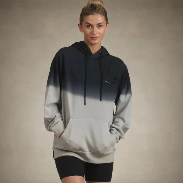 Discount Members Only Women's Emerson Ombre Oversized Hooded Sweatshirt Grey