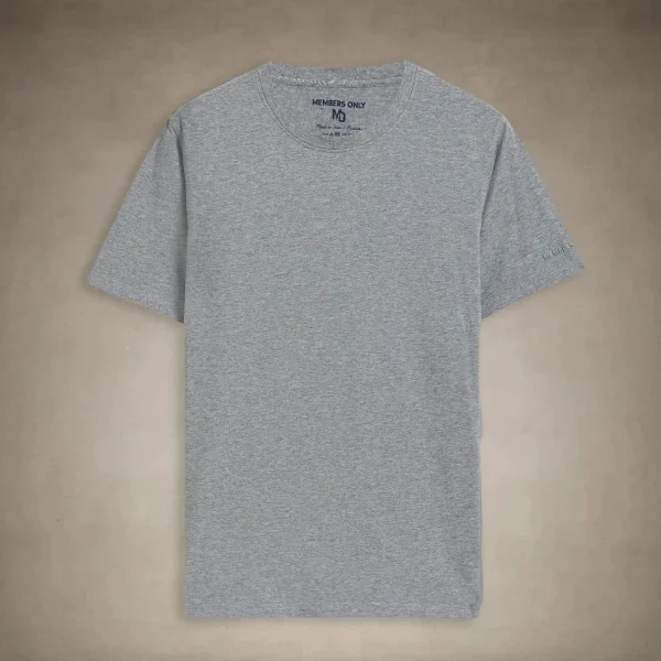 Fashion Members Only Women's Oversized Crew Neck T-Shirt Grey