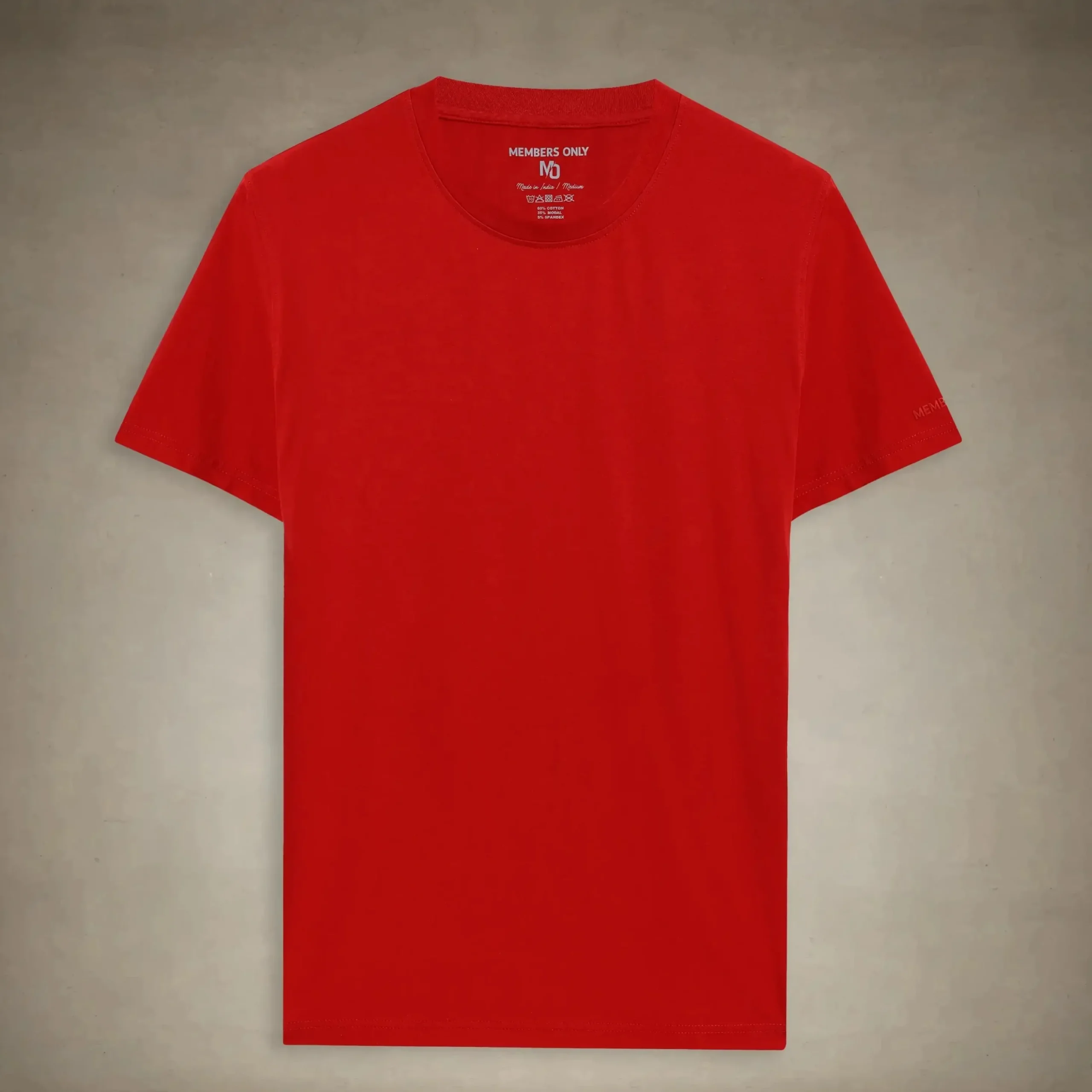 Fashion Members Only Women's Oversized Crew Neck T-Shirt Red