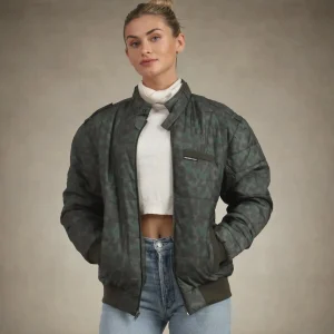 Discount Members Only Women's SoHo Oversized Quilted Jacket Olive